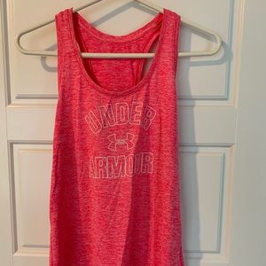 Pink Under Armour tank top size small